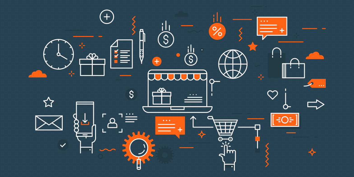 Illustration of a Ecommerce Icons