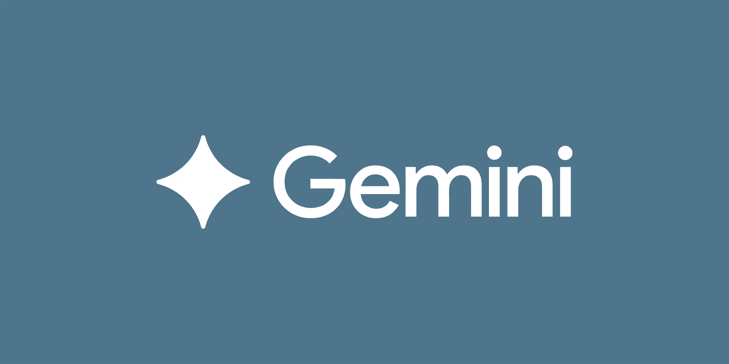 Gemini logo on blue background representing Gemini integration with Gmail