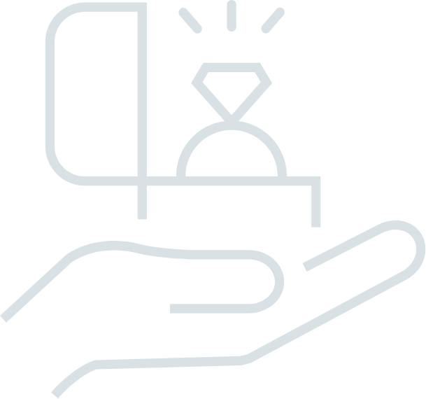 diamond ring in a ring box