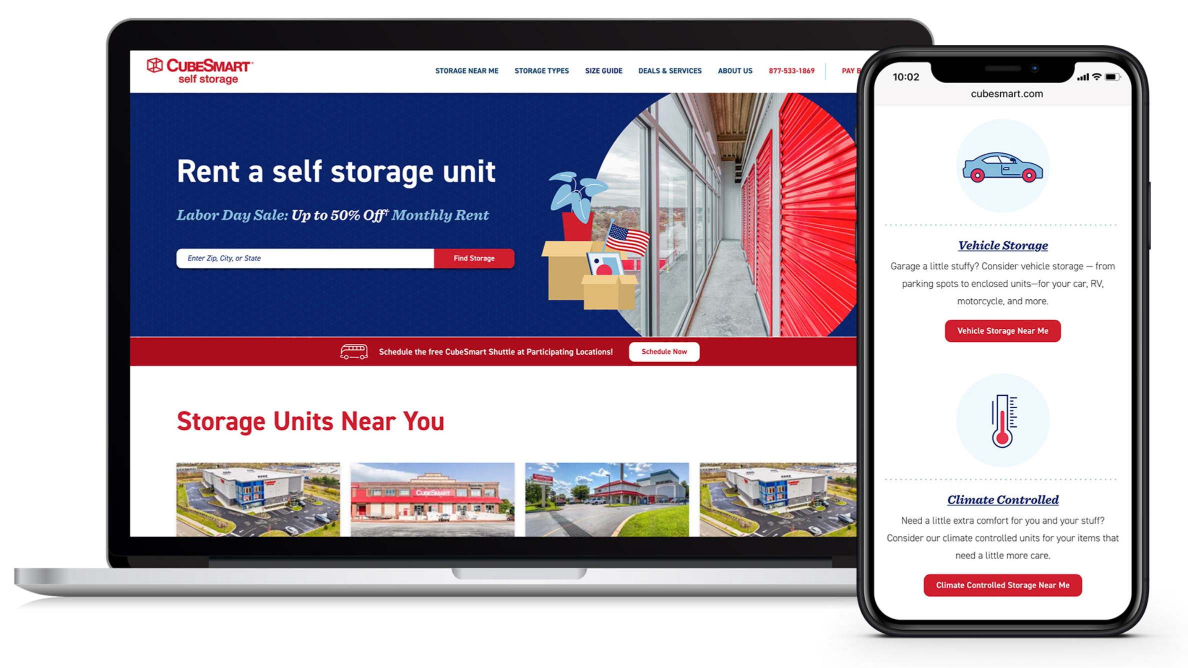 cubesmart website homepage