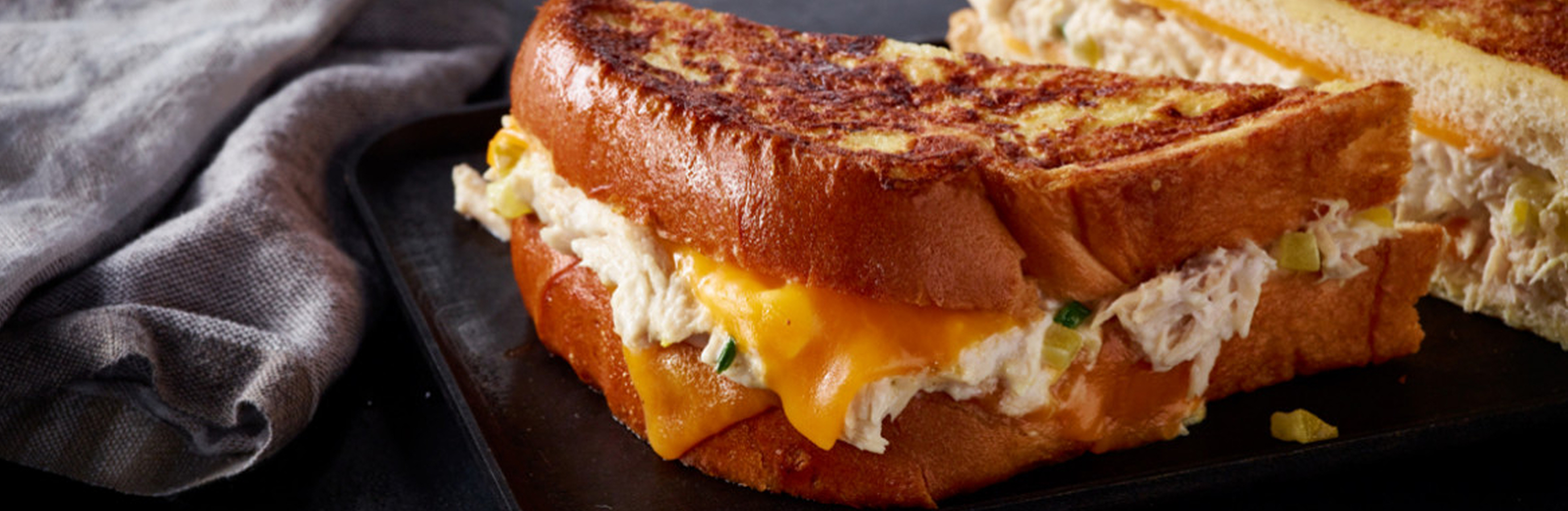 Sargento cheese featured in a toasted sandwich as part of email marketing campaign